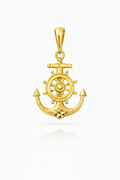 10K YELLOW GOLD ANCHOR PENDANT – SMALL – JY Jewelry Wholesale
