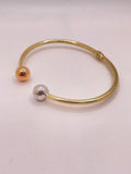 10K TWO-GOLD SLAVE BANGLE – 3MM – JY Jewelry Wholesale