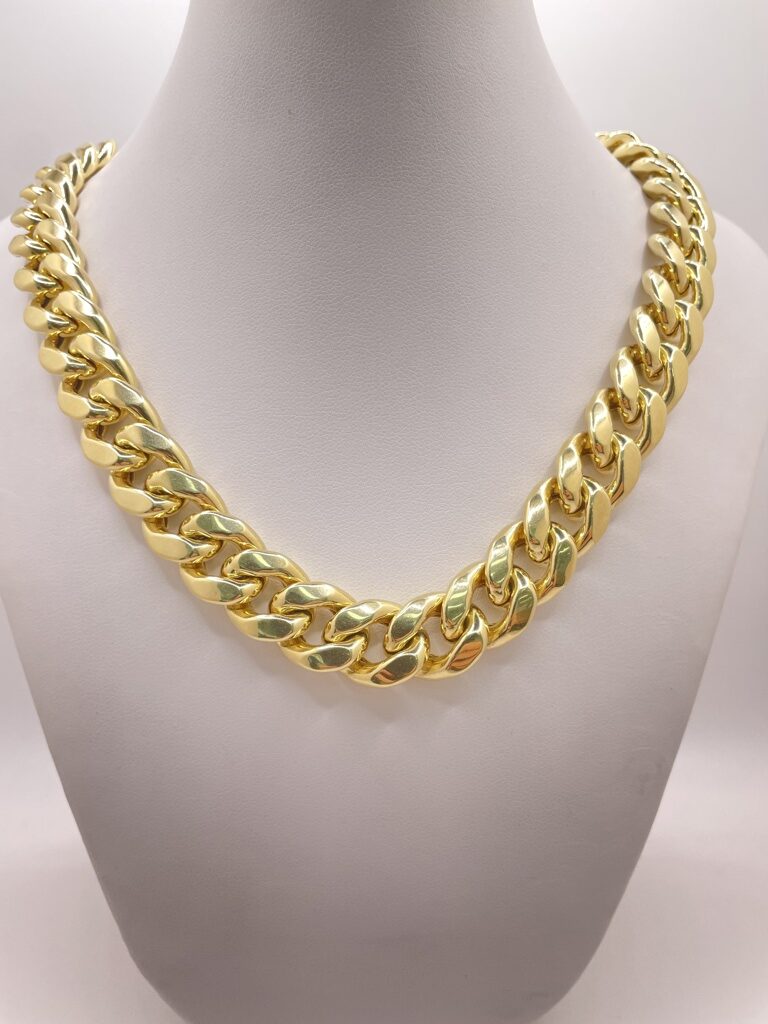 10K SEMISOLID MIAMI CUBAN CHAIN 26" 13MM – JY Jewelry Wholesale