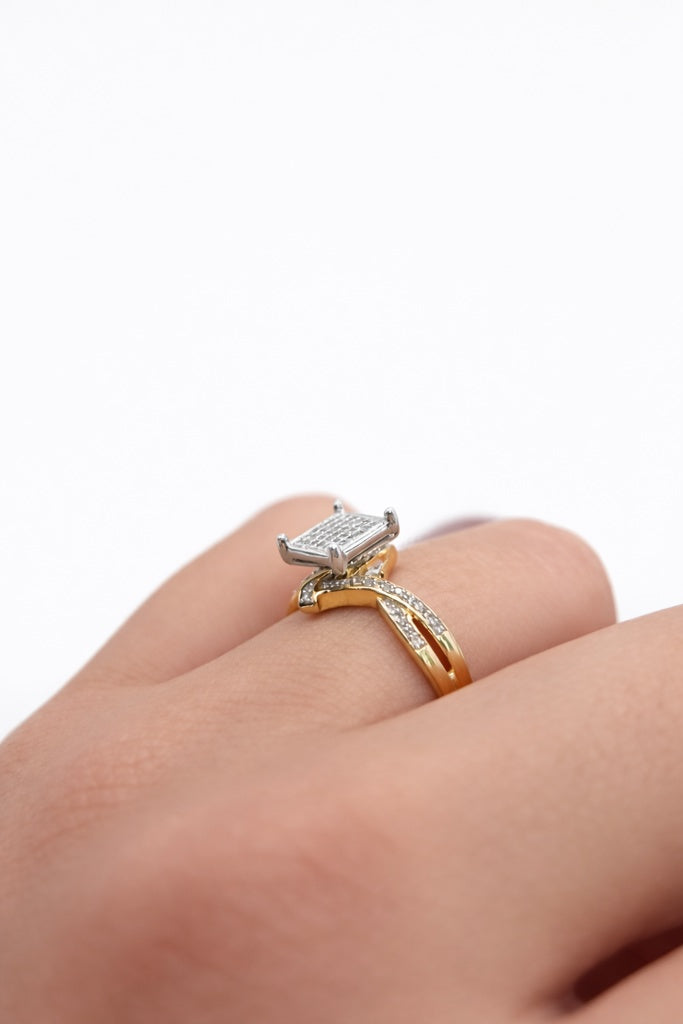 10K DELICATE SQUARE DIAMOND RING – 7 – JY Jewelry Wholesale