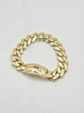 10K CERTIFIED PLAIN MONACO BRACELET – 9" 15.5MM – JY Jewelry Wholesale