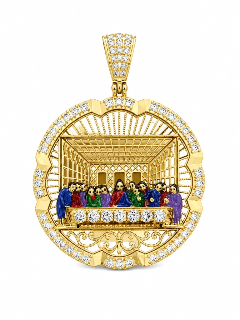 14K LAST SUPPER PENDANT Size – JY Jewelry Wholesale