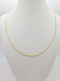 10K POP CORN CHAIN – 26" 1.5MM – JY Jewelry Wholesale