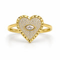 10K HEART RING – 7-7.5 – JY Jewelry Wholesale