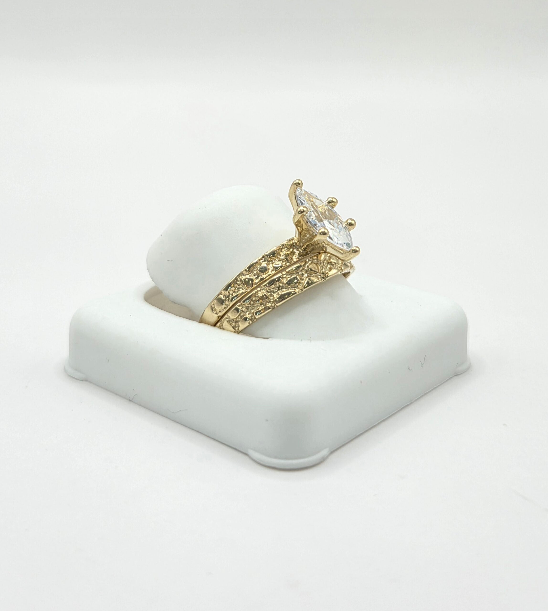 10K NUGGETS DESIGN ENGAGEMENT WOMAN'S RING – 7-7.5 – JY Jewelry Wholesale