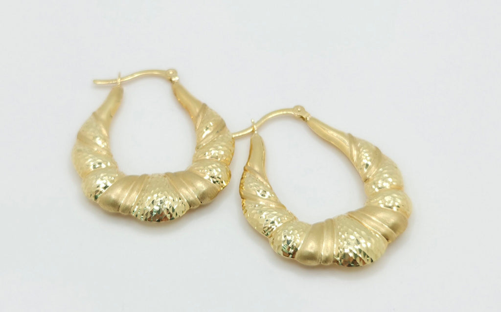 10K VINTAGE DOORKNOCKER STYLE HOOPS EARRINGS – JY Jewelry Wholesale