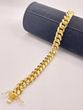 10K HOLLOW MIAMI CUBAN BRACELET – 9" 11.5MM – JY Jewelry Wholesale