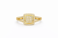 14K ELEGANT CZ SQUARE STYLE RING – 7 – JY Jewelry Wholesale