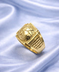 10K EXOTIC WORLD SHAPE MAN'S RING – 11/12 – JY Jewelry Wholesale