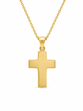 14K SMALL FLAT CROSS – JY Jewelry Wholesale