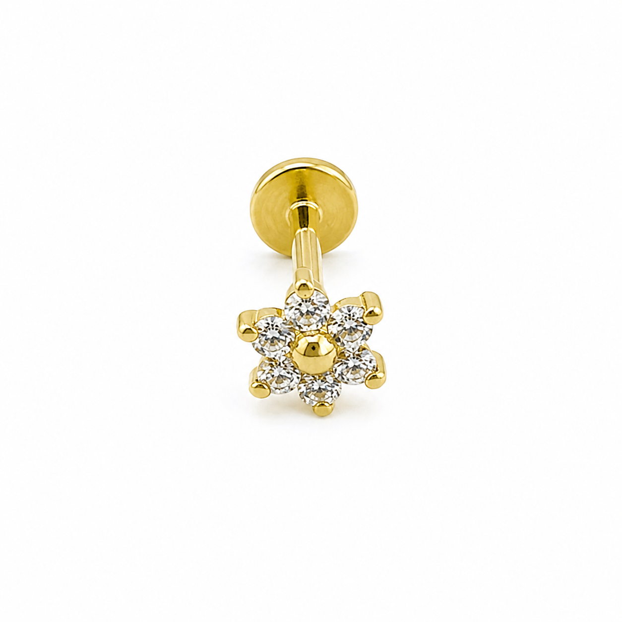 10K FLOWER PIERCING – S REF-167370/0070 – JY Jewelry Wholesale