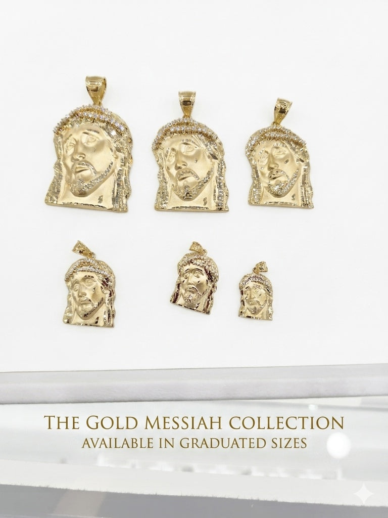 10K CZ CROWN JESUS FACE PENDANT – JY Jewelry Wholesale