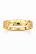 14K SQUARE CUT WOMAN'S BAND RING – 6.5 – JY Jewelry Wholesale