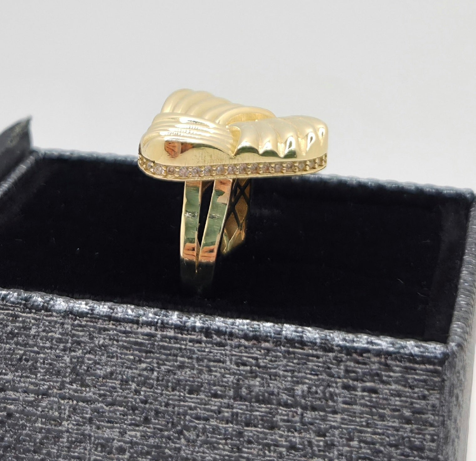 14K MODERN GEAOMETRIC RING – 6 – JY Jewelry Wholesale