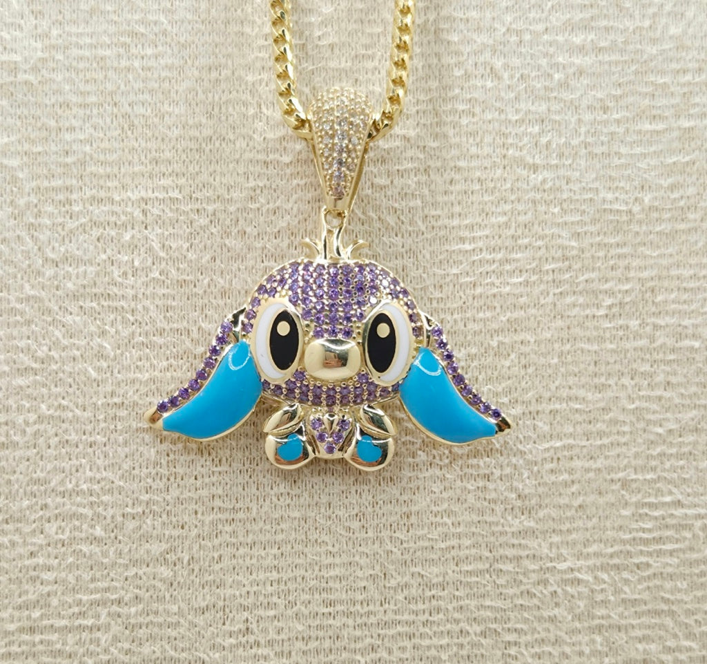 10K CZ PURPLE STITCH PENDANT – JY Jewelry Wholesale