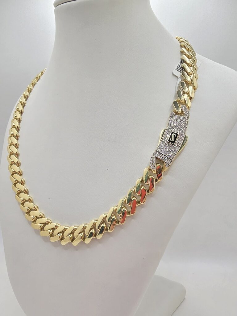 10K CERTIFIED MONACO CHAIN CZ – 9.5MM 26" – JY Jewelry Wholesale