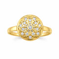 14K SMALL ROUND ROSETTA WOAMN'S RING – 8" – JY Jewelry Wholesale