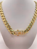 14K MONACO STYLE CHAIN – 20" 11MM – JY Jewelry Wholesale