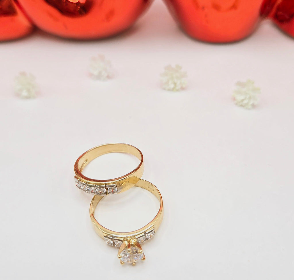 10K CLASSIC STONES WOMAN'S ENGAGEMENT RING – 7.5-8 – JY Jewelry Wholesale