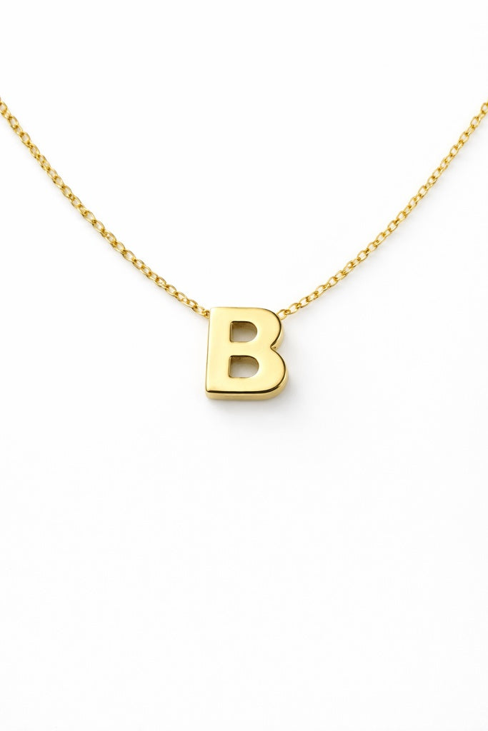 10K CHAIN ??WITH LETTER "B" PENDANT – 18 – JY Jewelry Wholesale