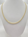 14K HOLLOW FRANCO CHAIN – 20" 3.5MM – JY Jewelry Wholesale