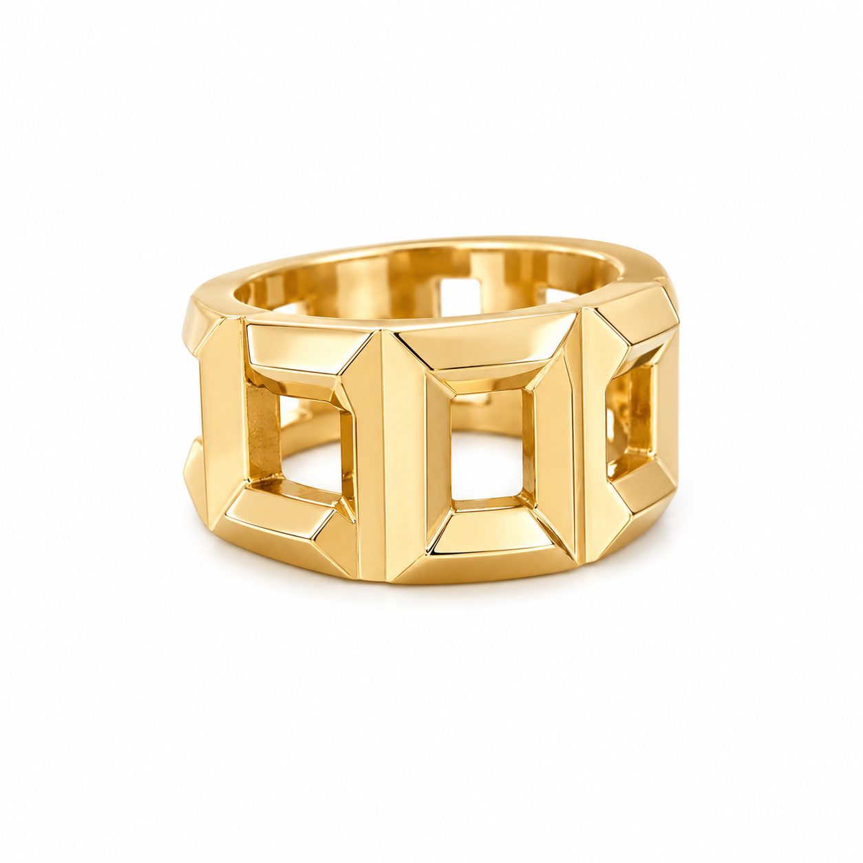 14K RUSTIC SQUARE DESIGN RING – 7 – JY Jewelry Wholesale