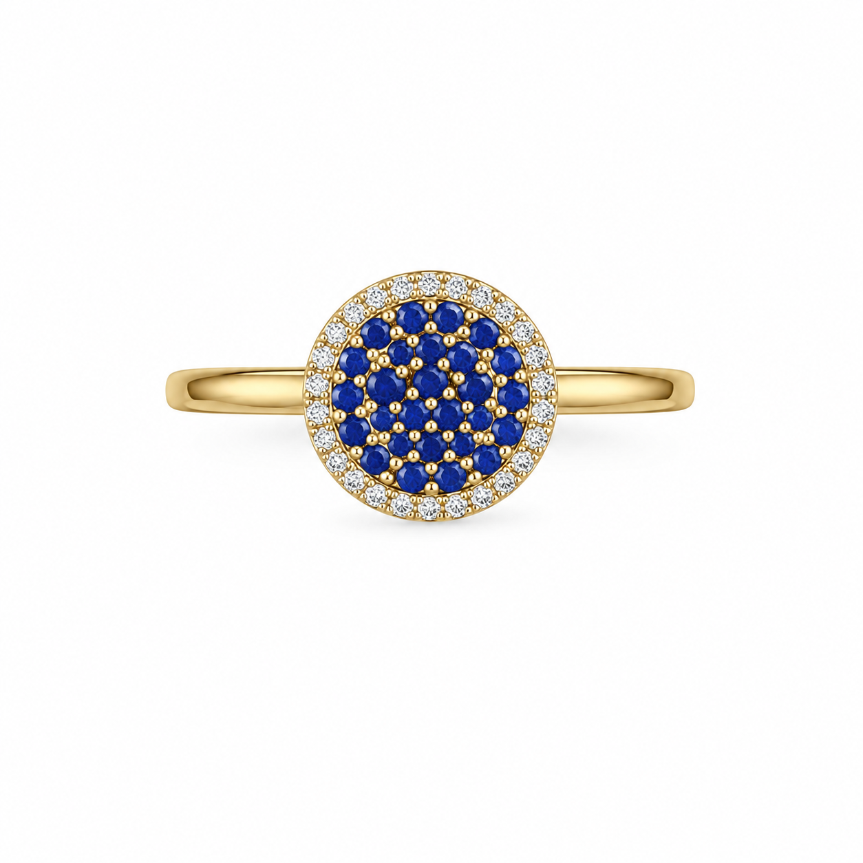 10K DELICATE COLORS CZ CIRCLE RING – 6.5-7-7.5 – JY Jewelry Wholesale