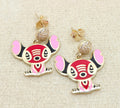10K RED FLAT STITCH STYLE EARRINGS – JY Jewelry Wholesale