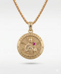 10K SMALL ROUND SANTA BARBARA PENDANT – SMALL – JY Jewelry Wholesale