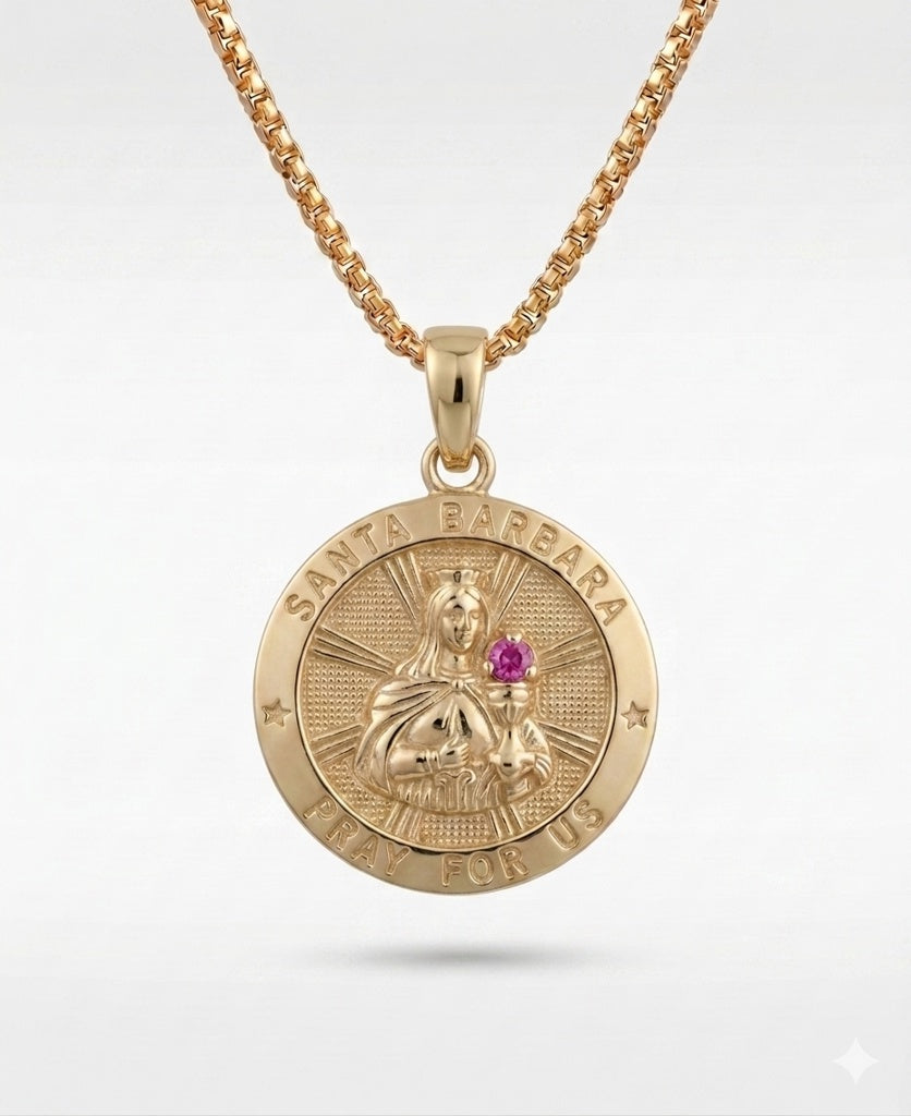10K SMALL ROUND SANTA BARBARA PENDANT – SMALL – JY Jewelry Wholesale