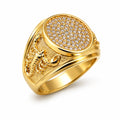 10K ELEGANT CZ OVAL SCORPIONS DETAILS RING – 10.5 – JY Jewelry Wholesale