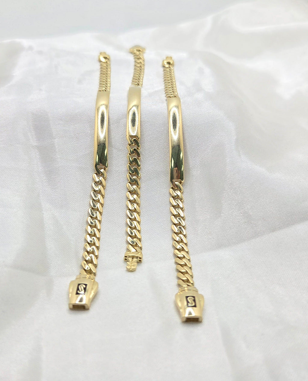 10K CERTIFIED BABY ID PLAIN MONACO BRACELET – 5MM 6" – JY Jewelry Wholesale