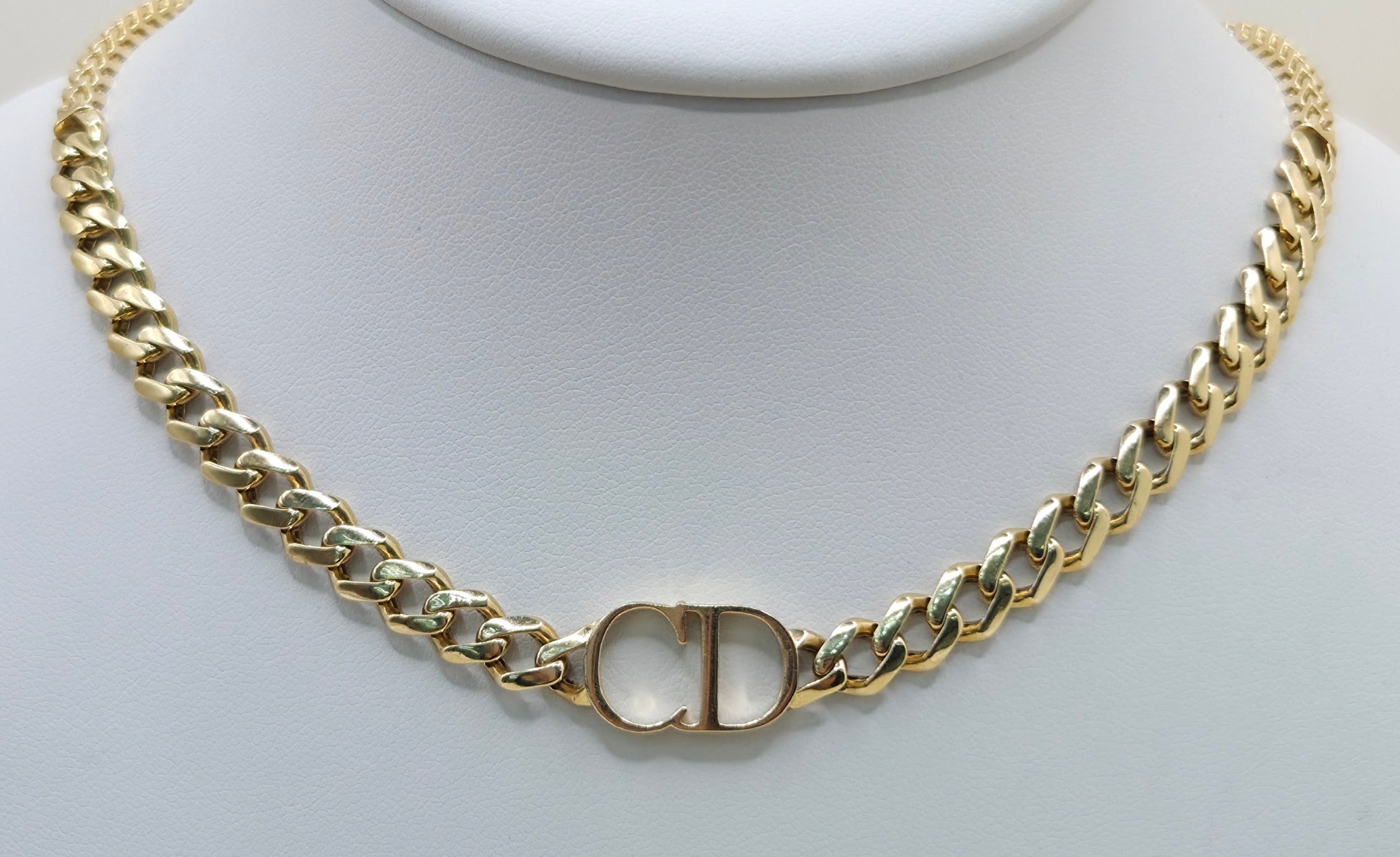 14K "CD" FRANCO & MONACO STYLE NECKLACE – 20" – JY Jewelry Wholesale