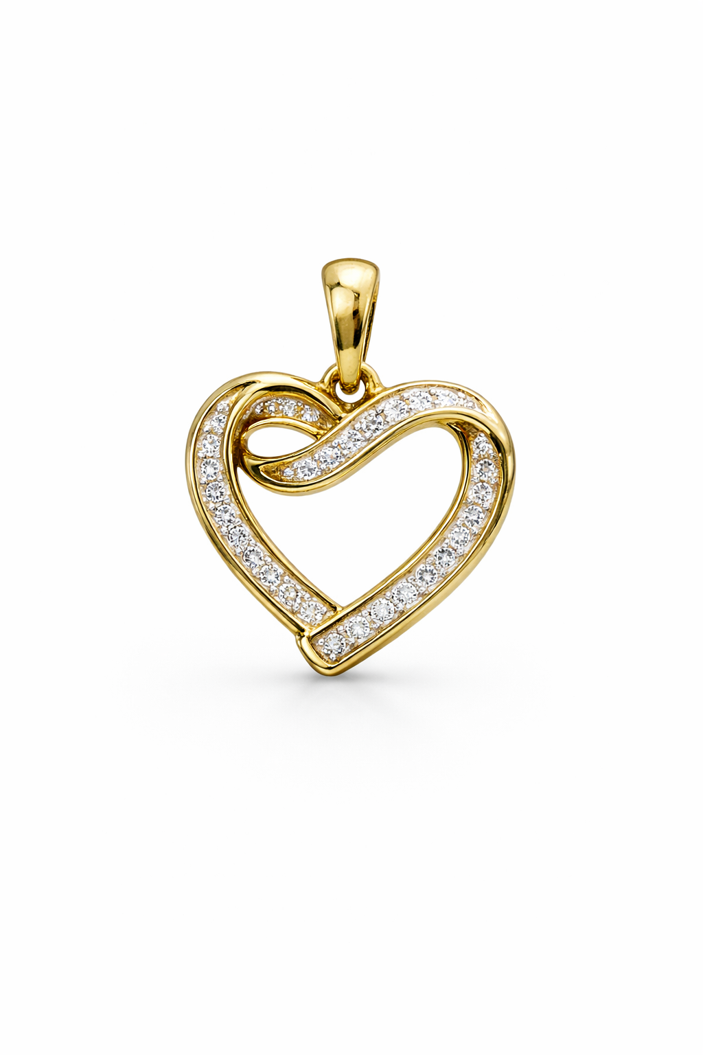 10K DIAMOND HEART SILHOUETTE PENDANT – JY Jewelry Wholesale