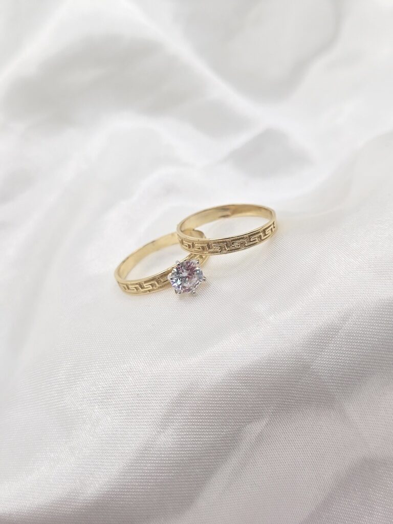 10K DELICATE GREEK STYLE WOMEN'S ENGAGEMENT RING – 7 – JY Jewelry Wholesale