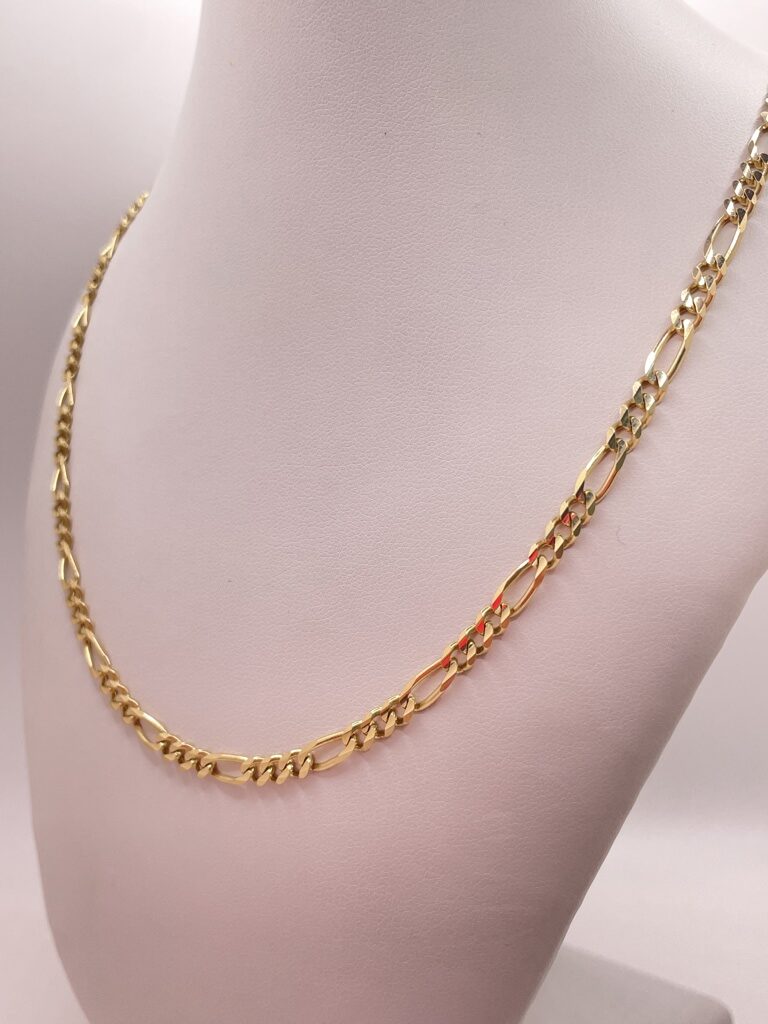 10K FIGARO CHAIN 24" 4MM – JY Jewelry Wholesale