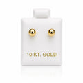 10K BALL EARRINGS – 4MM – JY Jewelry Wholesale