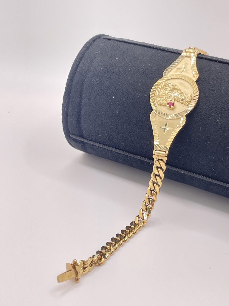 10K VIRGIN MARY CUBAN LINK BRACELET – 7.5" 5MM – JY Jewelry Wholesale