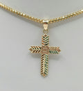 10K SMALL DIAMOND CUT CROSS PENDANT – JY Jewelry Wholesale