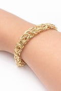 10K DEGRADING BYZANTINE BRACELET – 7.5" – JY Jewelry Wholesale