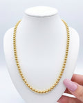 10K BALLS NECKLACE – 5MM 18" – JY Jewelry Wholesale