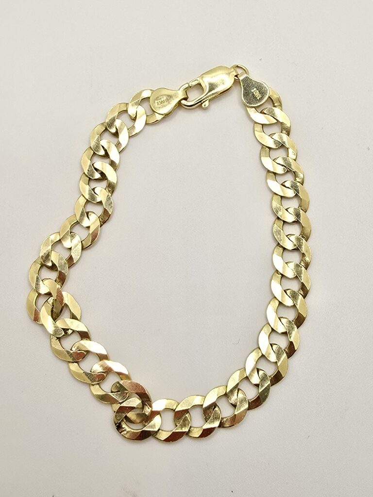 10K CUBAN CURB BRACELET – 9" 9MM – JY Jewelry Wholesale