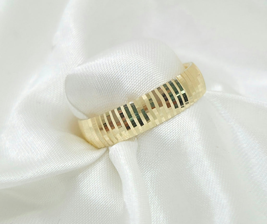 10K FANCY STRAIGHT CUT DESIGN WEDDING BAND RING – 12 5MM – JY Jewelry Wholesale
