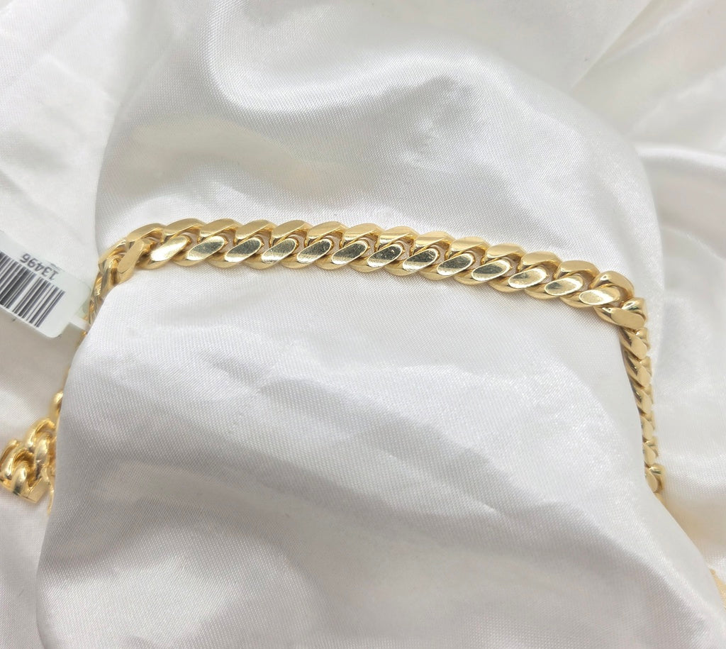 10K SOLID MIAMI CUBAN BRACELET – 8MM 8" – JY Jewelry Wholesale