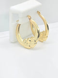 10K COQUETTE HOOP EARRINGS MEDIUM – JY Jewelry Wholesale
