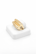 10K MODERN GEOMETRIC DESING RING – 7.5 – JY Jewelry Wholesale