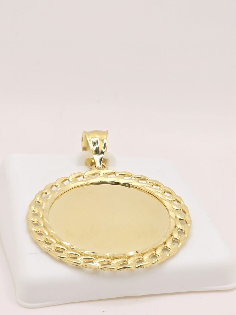 10K MEMORIAL PENDANT MIAMI CUBAN EDGE – JY Jewelry Wholesale