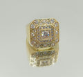 10K CZ ELEGANT DIFFERENT SQUARE MEN'S RING – 10 – JY Jewelry Wholesale