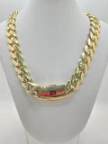 10K CERTIFIED PLAIN MONACO CHAIN – 22" 15.5MM – JY Jewelry Wholesale
