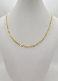 10K HOLLOW CUBAN CURB FLAT CHAIN – 24" 3.5MM – JY Jewelry Wholesale